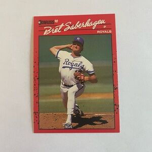 Donruss 1990 Bret Saberhagen Baseball Card